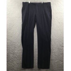 Soul of London Pinstripe Flat Front Dress Pants Marine‎ 42